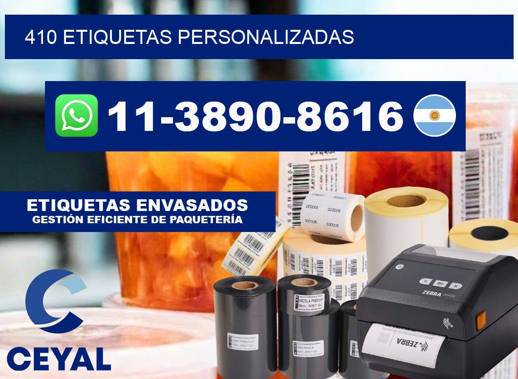410 ETIQUETAS PERSONALIZADAS