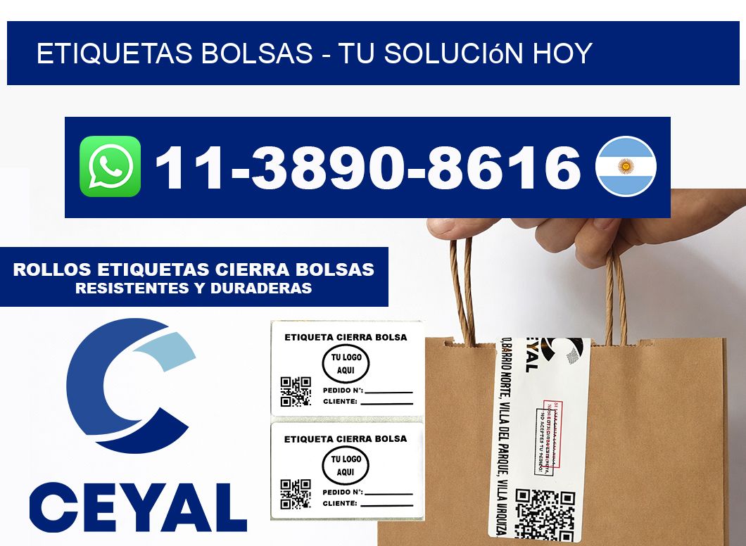 ETIQUETAS BOLSAS - Tu solución hoy