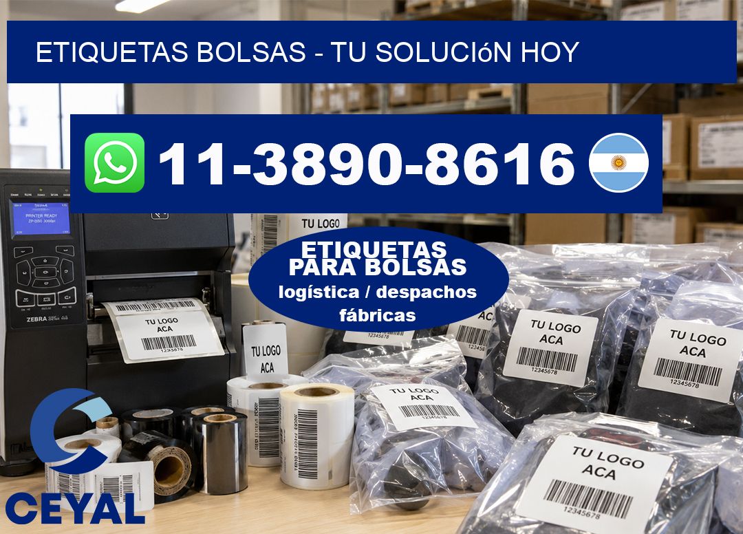 ETIQUETAS BOLSAS – Tu solución hoy
