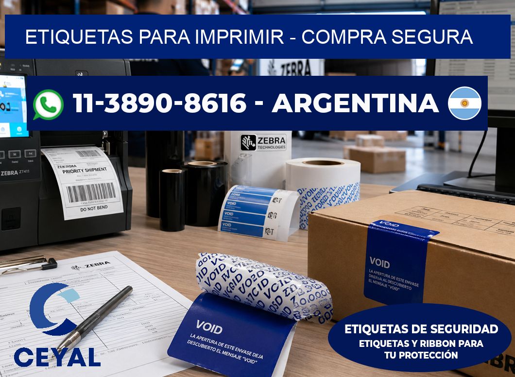 ETIQUETAS PARA IMPRIMIR – Compra segura