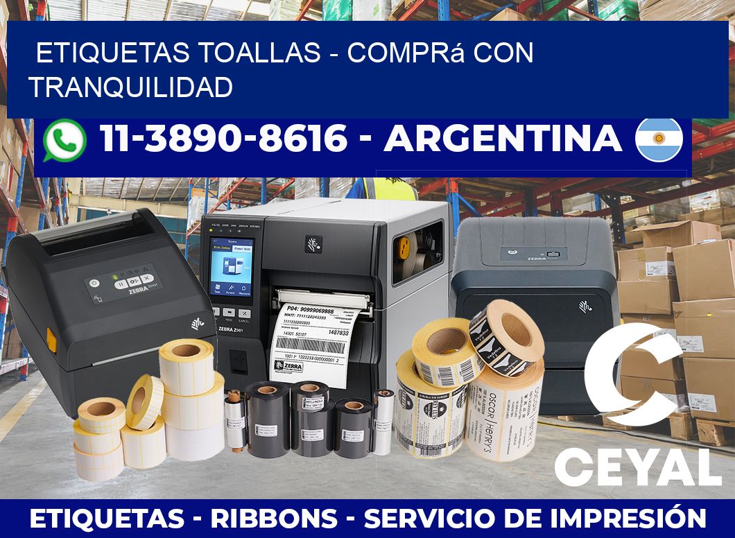 Etiquetas Toallas – Comprá con tranquilidad