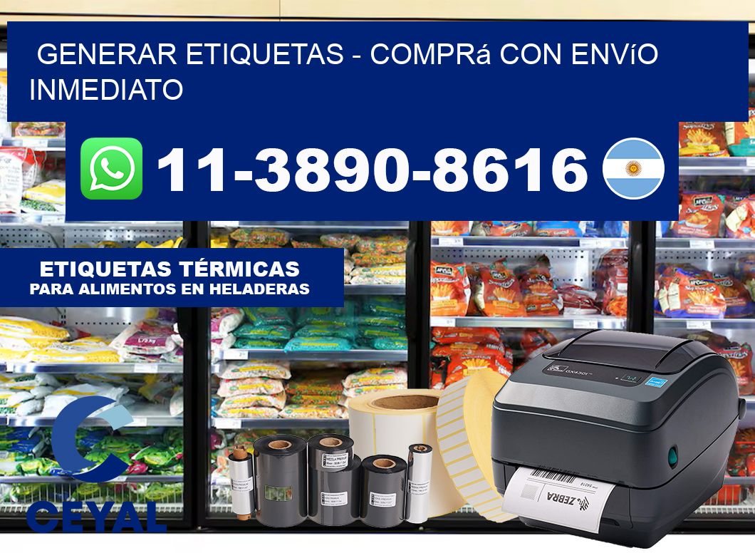 GENERAR ETIQUETAS – Comprá con envío inmediato