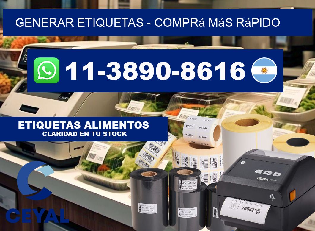 GENERAR ETIQUETAS - Comprá más rápido