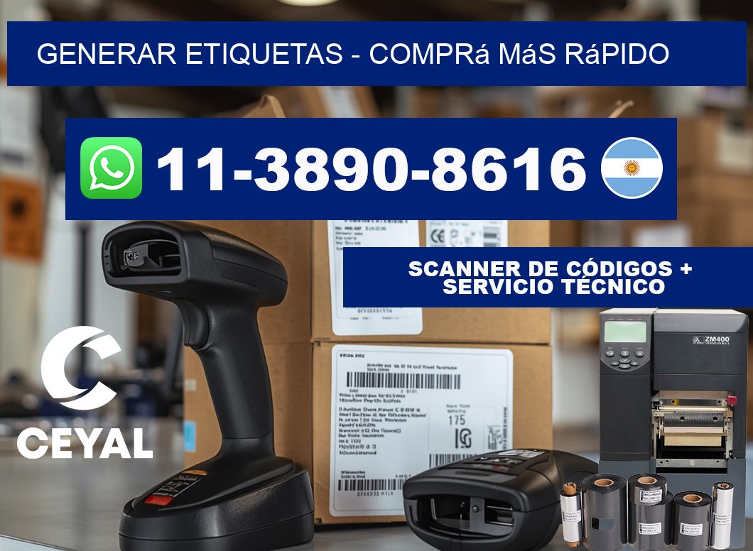 GENERAR ETIQUETAS - Comprá más rápido