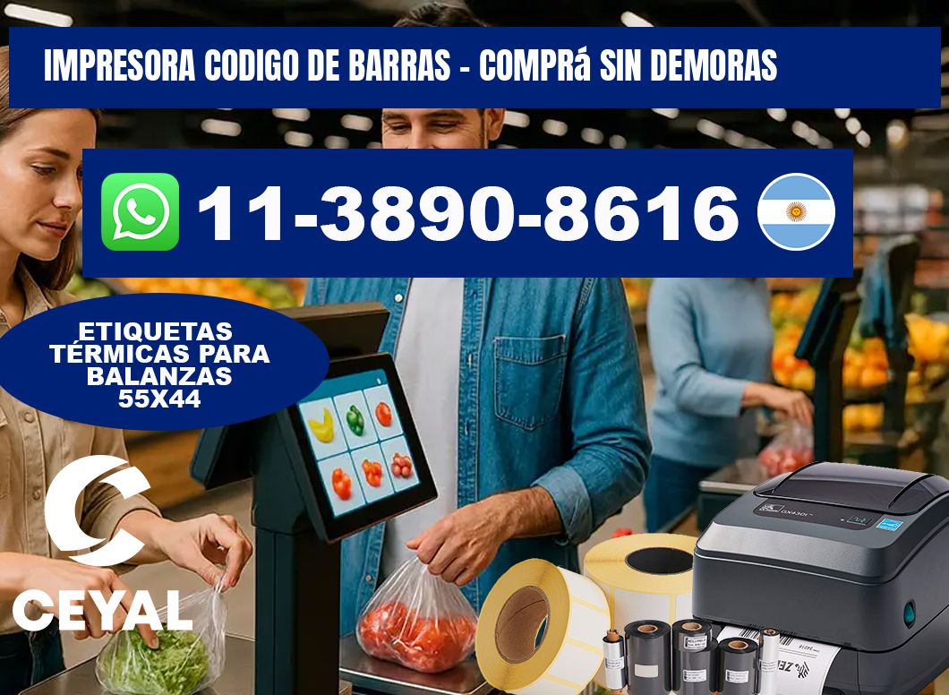 IMPRESORA CODIGO DE BARRAS - Comprá sin demoras