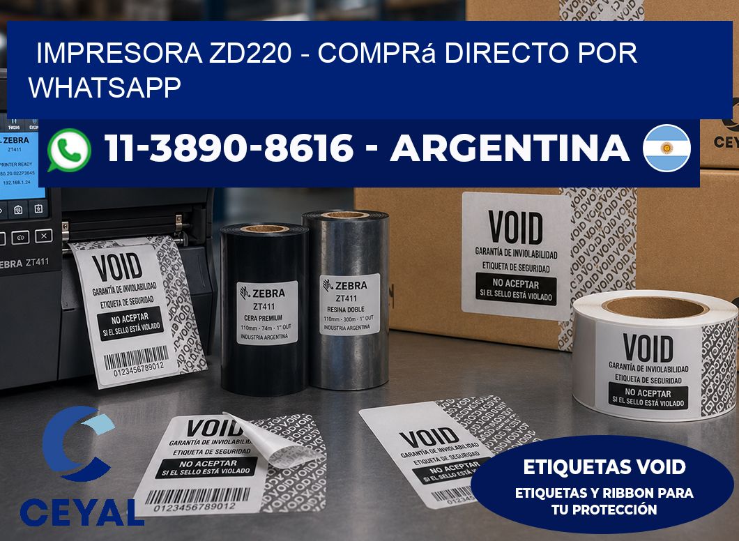 IMPRESORA ZD220 – Comprá directo por WhatsApp