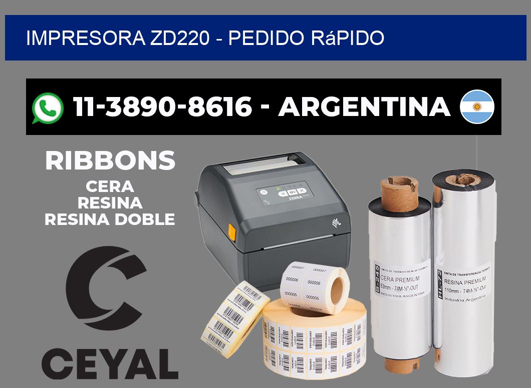 IMPRESORA ZD220 - Pedido rápido