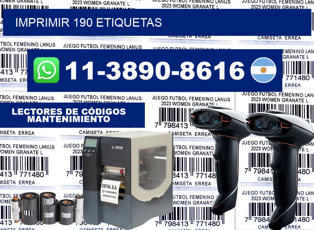 IMPRIMIR 190 ETIQUETAS