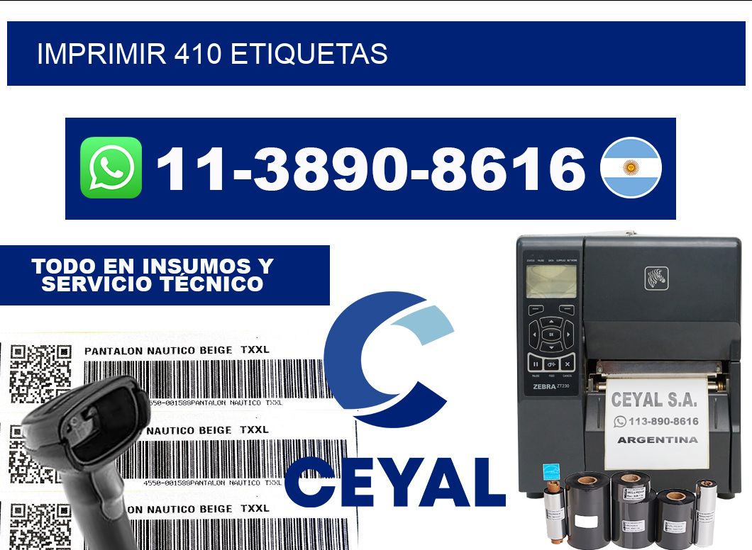 IMPRIMIR 410 ETIQUETAS