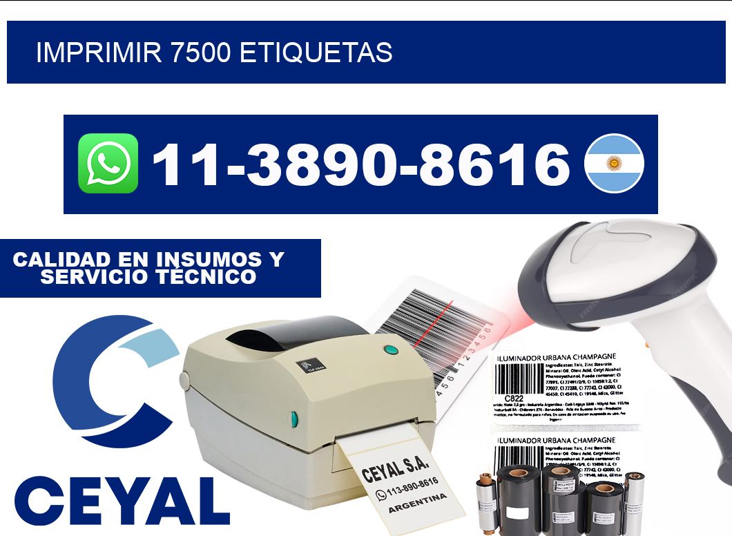 IMPRIMIR 7500 ETIQUETAS