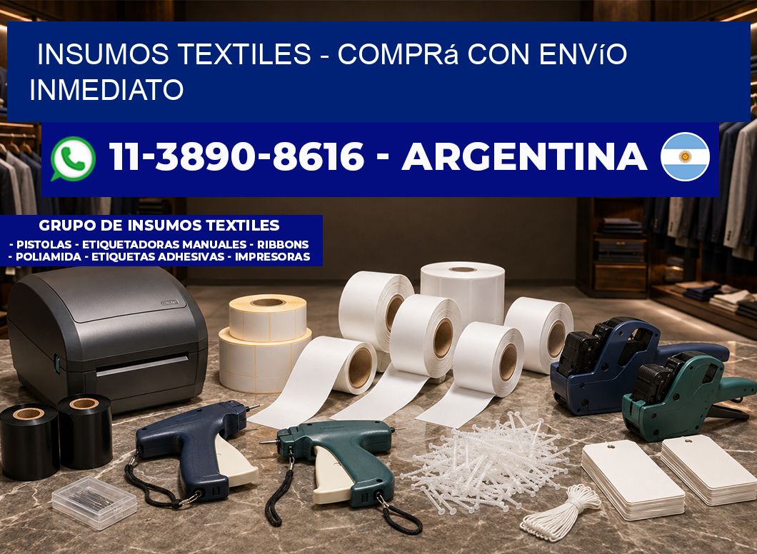 INSUMOS TEXTILES - Comprá con envío inmediato