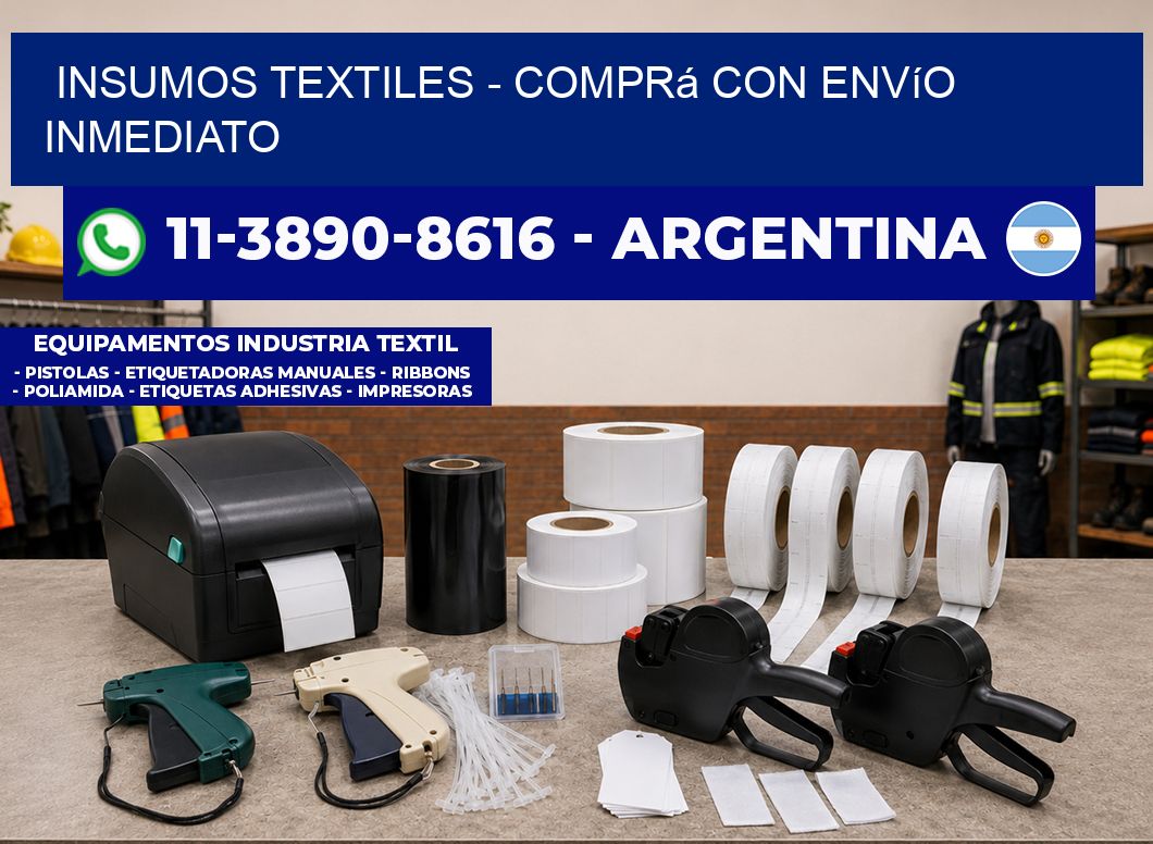 INSUMOS TEXTILES – Comprá con envío inmediato