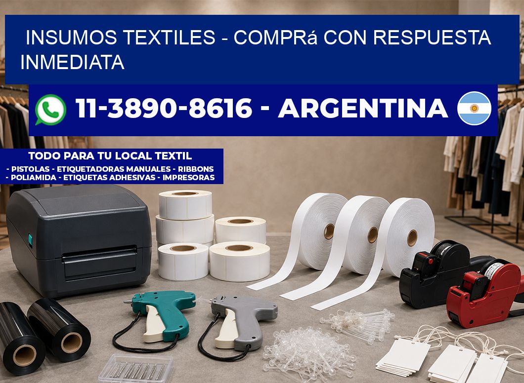 INSUMOS TEXTILES - Comprá con respuesta inmediata