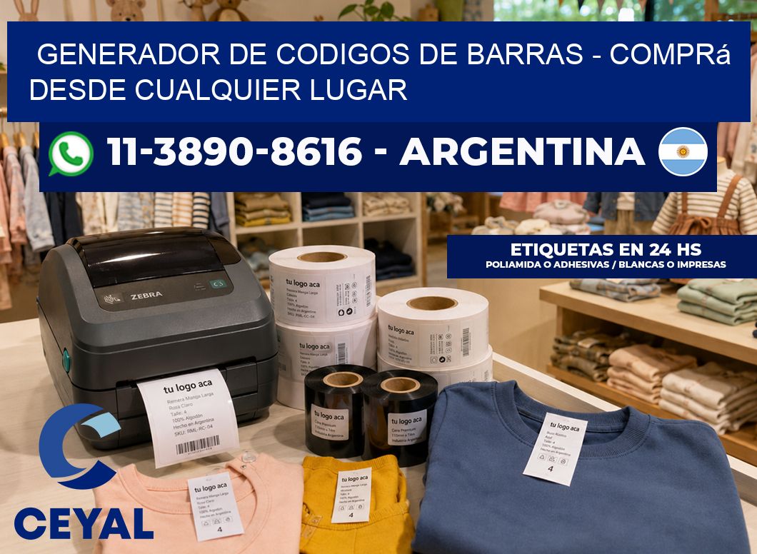 generador de codigos de barras – Comprá desde cualquier lugar