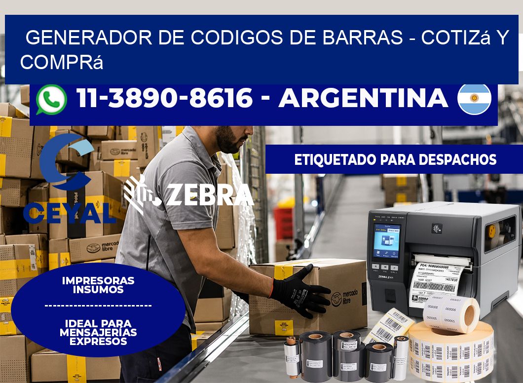 generador de codigos de barras - Cotizá y comprá