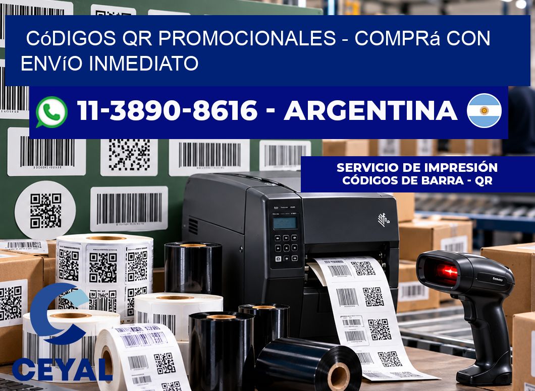 Códigos QR Promocionales - Comprá con envío inmediato