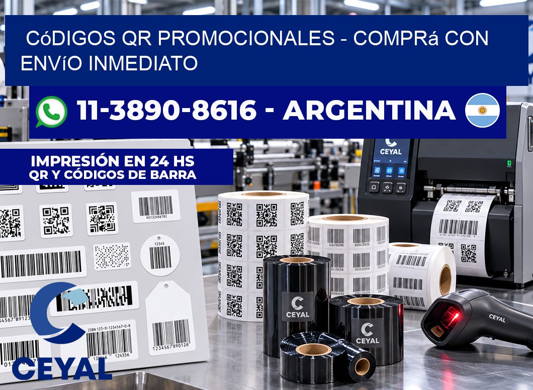 Códigos QR Promocionales - Comprá con envío inmediato