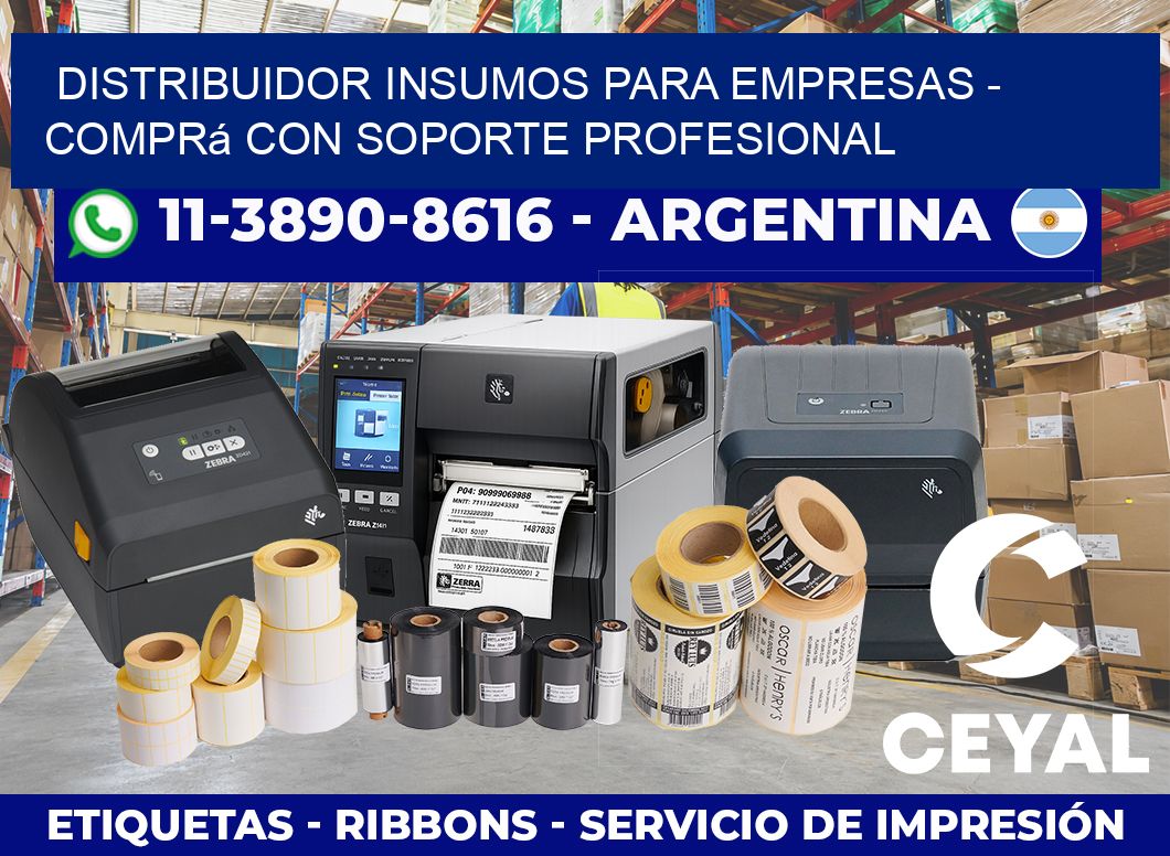 DISTRIBUIDOR INSUMOS PARA EMPRESAS – Comprá con soporte profesional