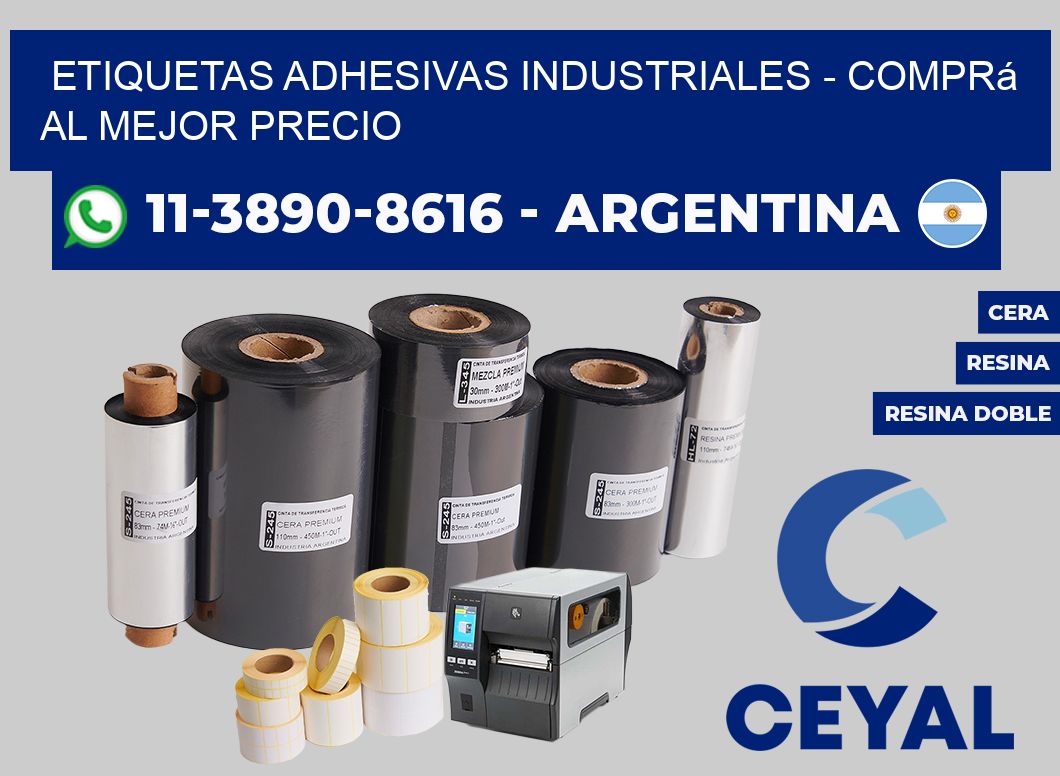 ETIQUETAS ADHESIVAS INDUSTRIALES - Comprá al mejor precio