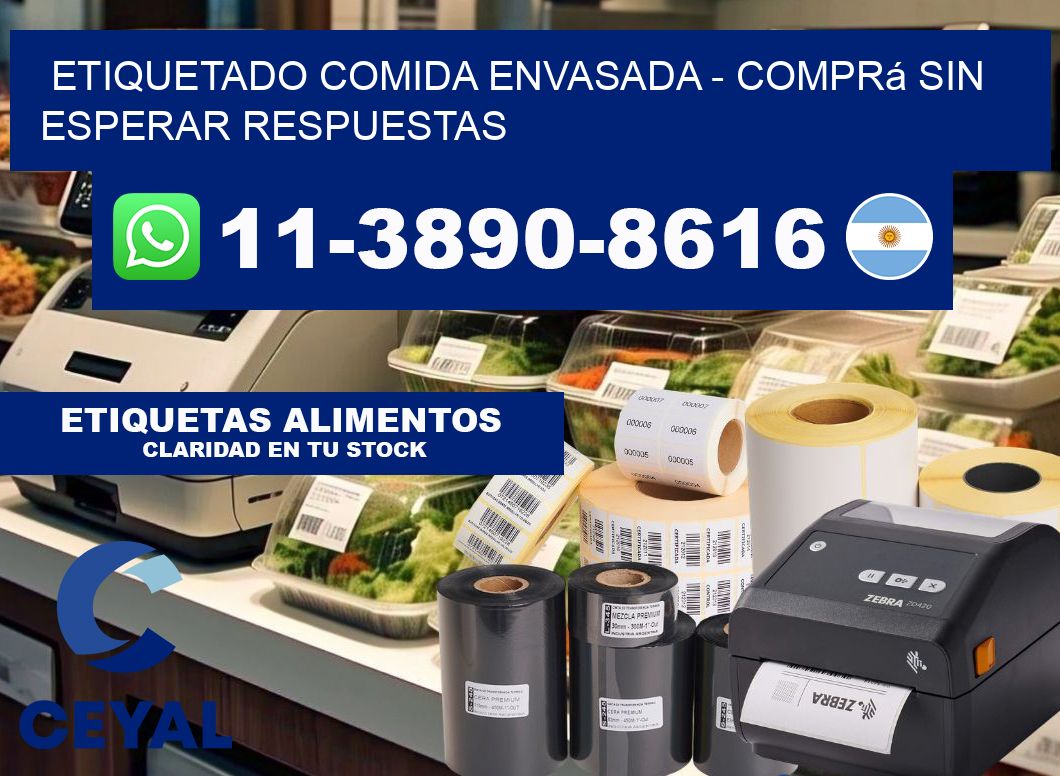 Etiquetado comida envasada - Comprá sin esperar respuestas