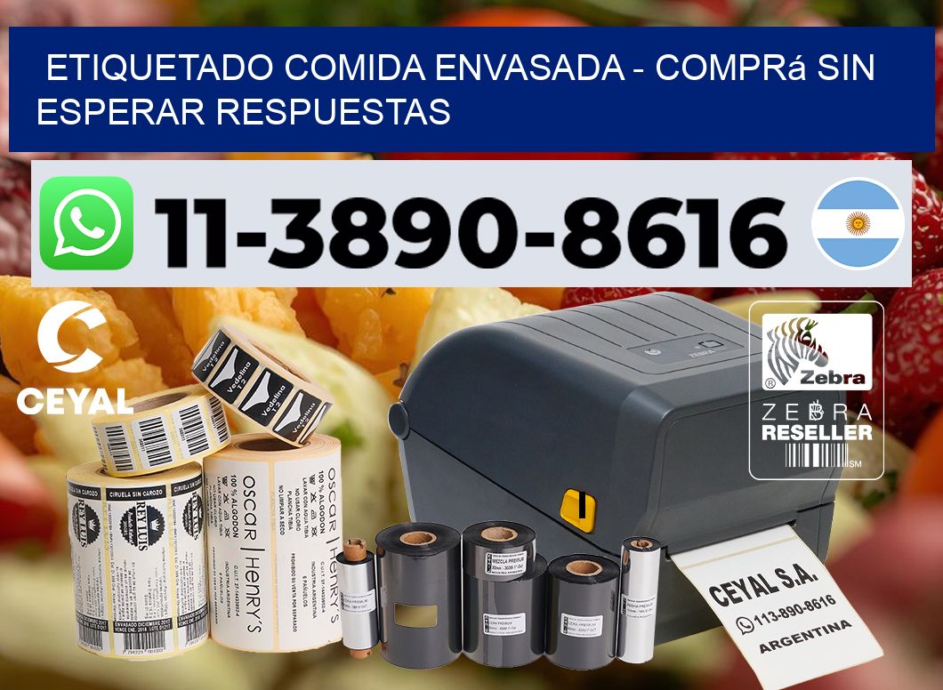 Etiquetado comida envasada - Comprá sin esperar respuestas