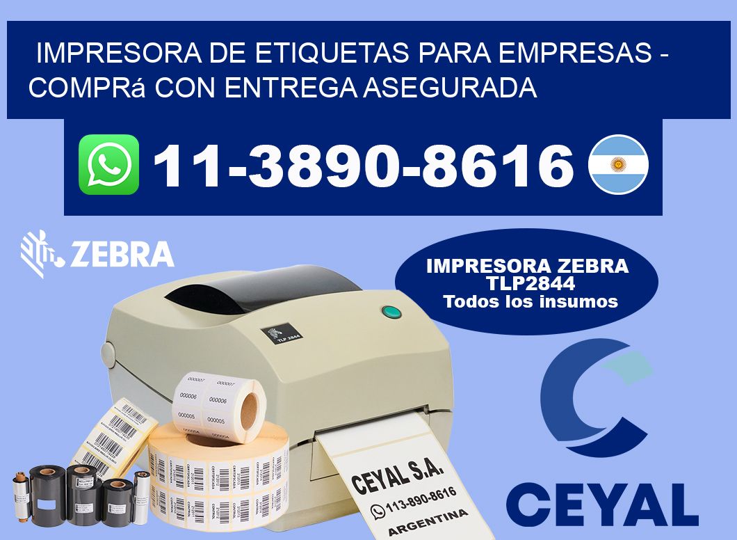 IMPRESORA DE ETIQUETAS PARA EMPRESAS - Comprá con entrega asegurada
