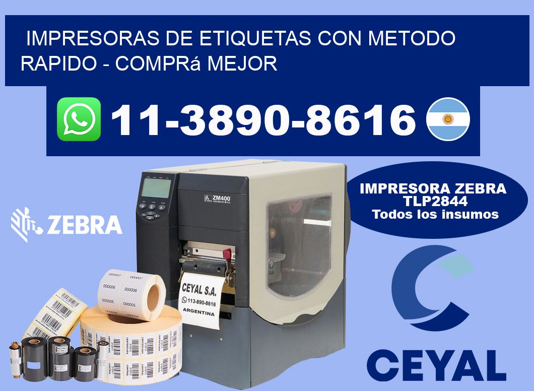 IMPRESORAS DE ETIQUETAS CON METODO RAPIDO - Comprá mejor