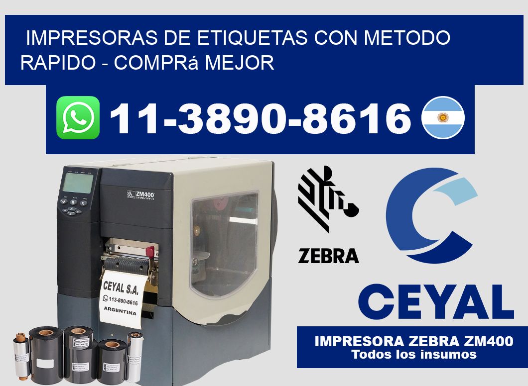 IMPRESORAS DE ETIQUETAS CON METODO RAPIDO - Comprá mejor