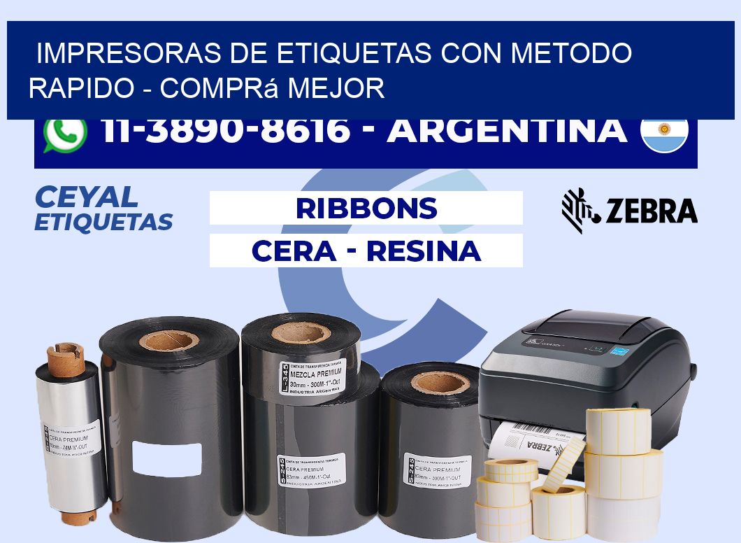 IMPRESORAS DE ETIQUETAS CON METODO RAPIDO - Comprá mejor