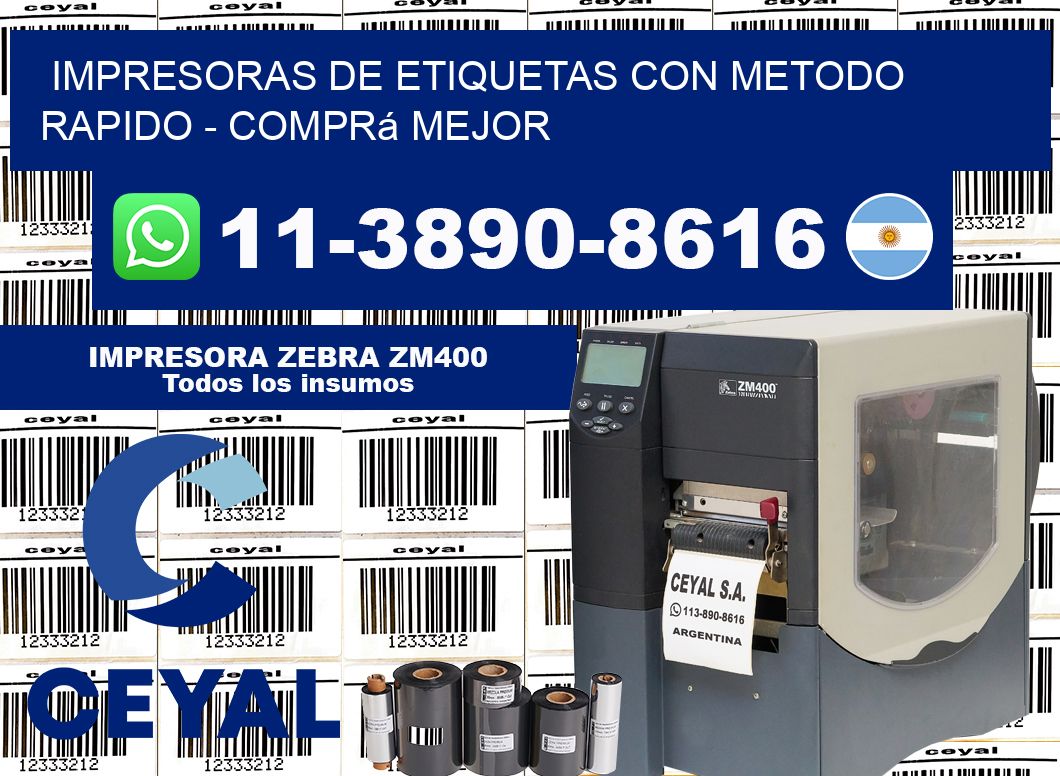 IMPRESORAS DE ETIQUETAS CON METODO RAPIDO – Comprá mejor