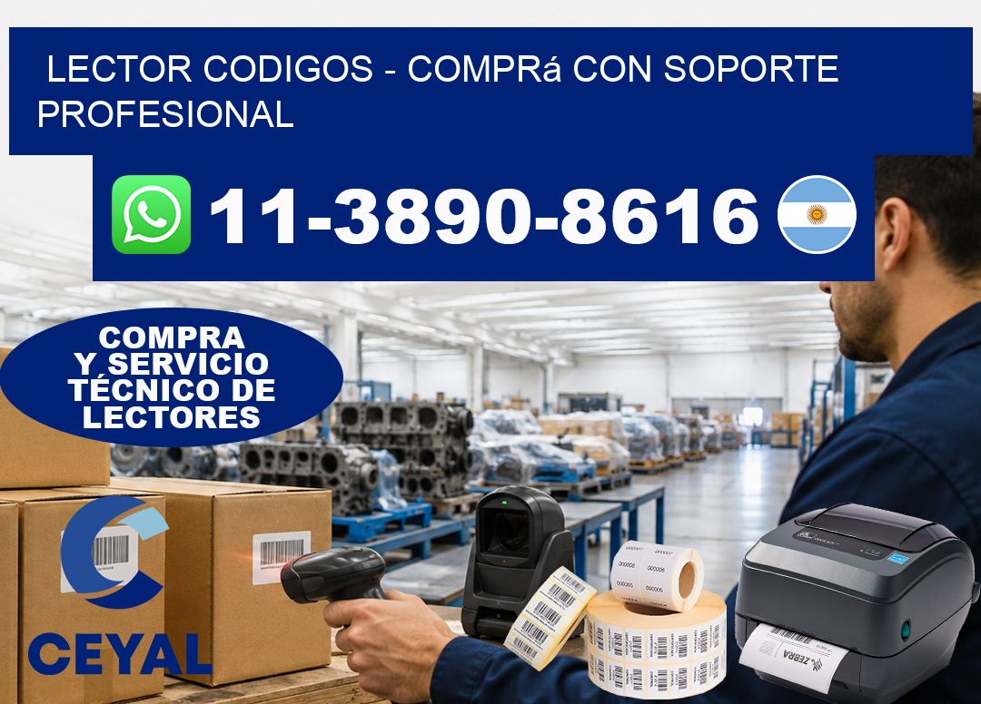LECTOR CODIGOS - Comprá con soporte profesional