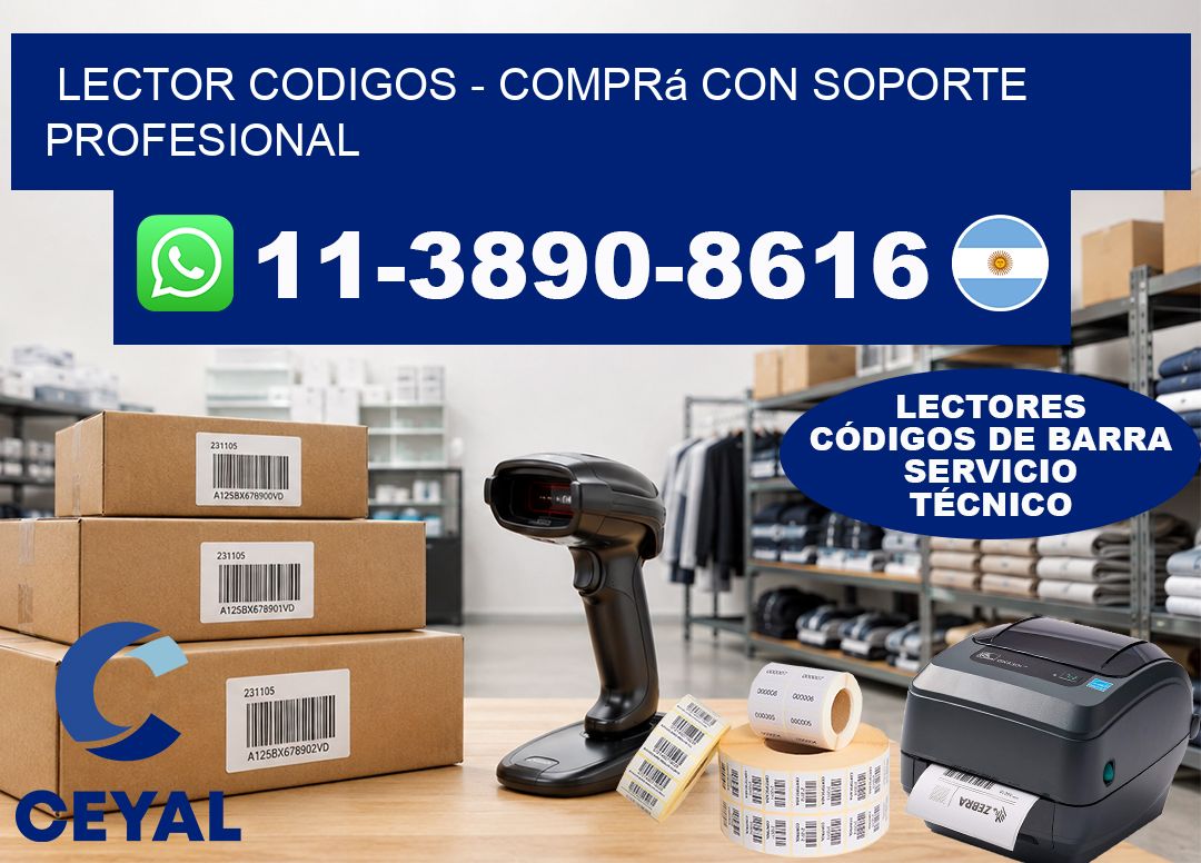 LECTOR CODIGOS - Comprá con soporte profesional