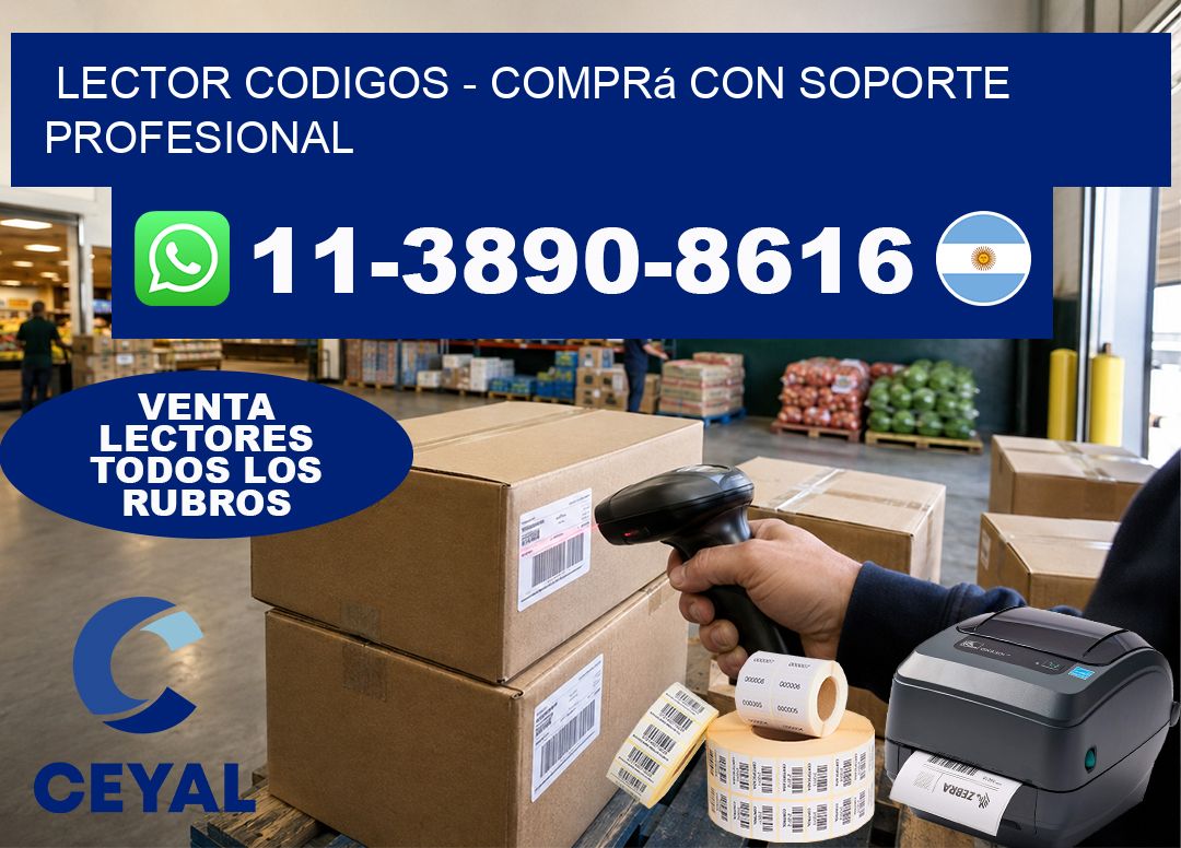 LECTOR CODIGOS - Comprá con soporte profesional