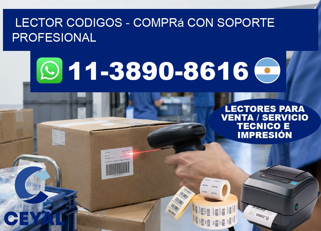 LECTOR CODIGOS – Comprá con soporte profesional