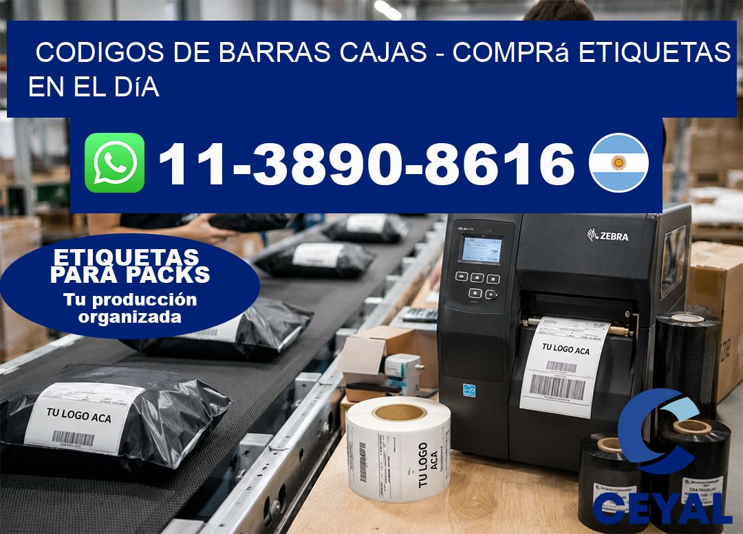 codigos de barras cajas - Comprá etiquetas en el día