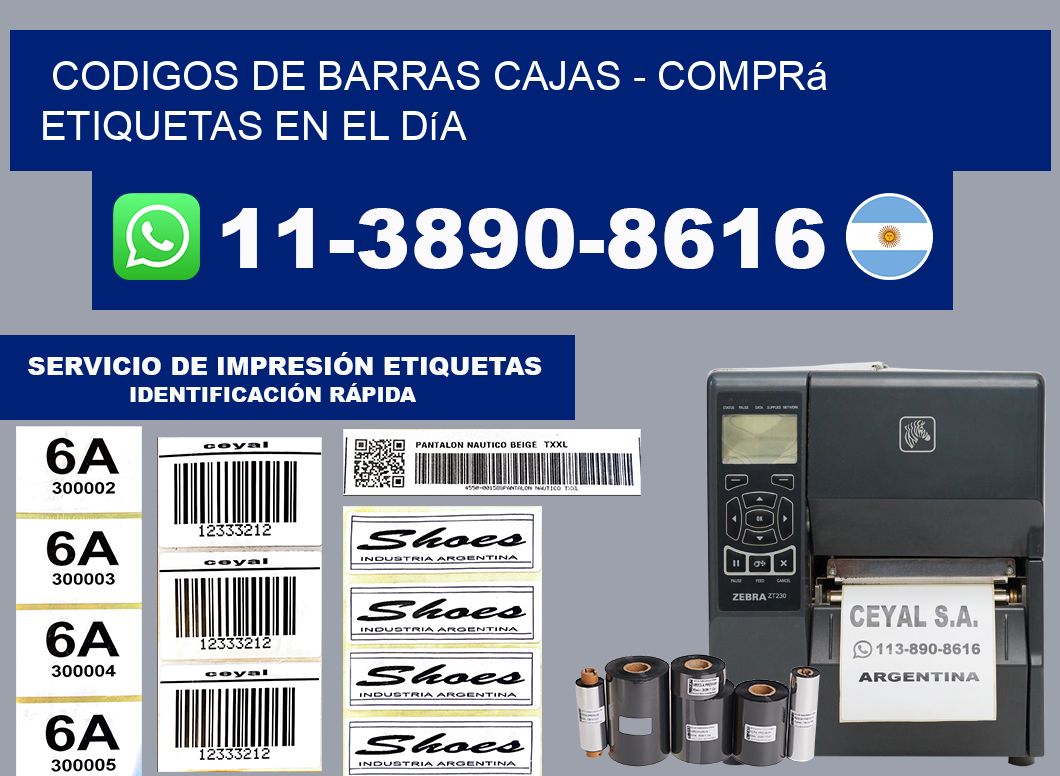 codigos de barras cajas - Comprá etiquetas en el día
