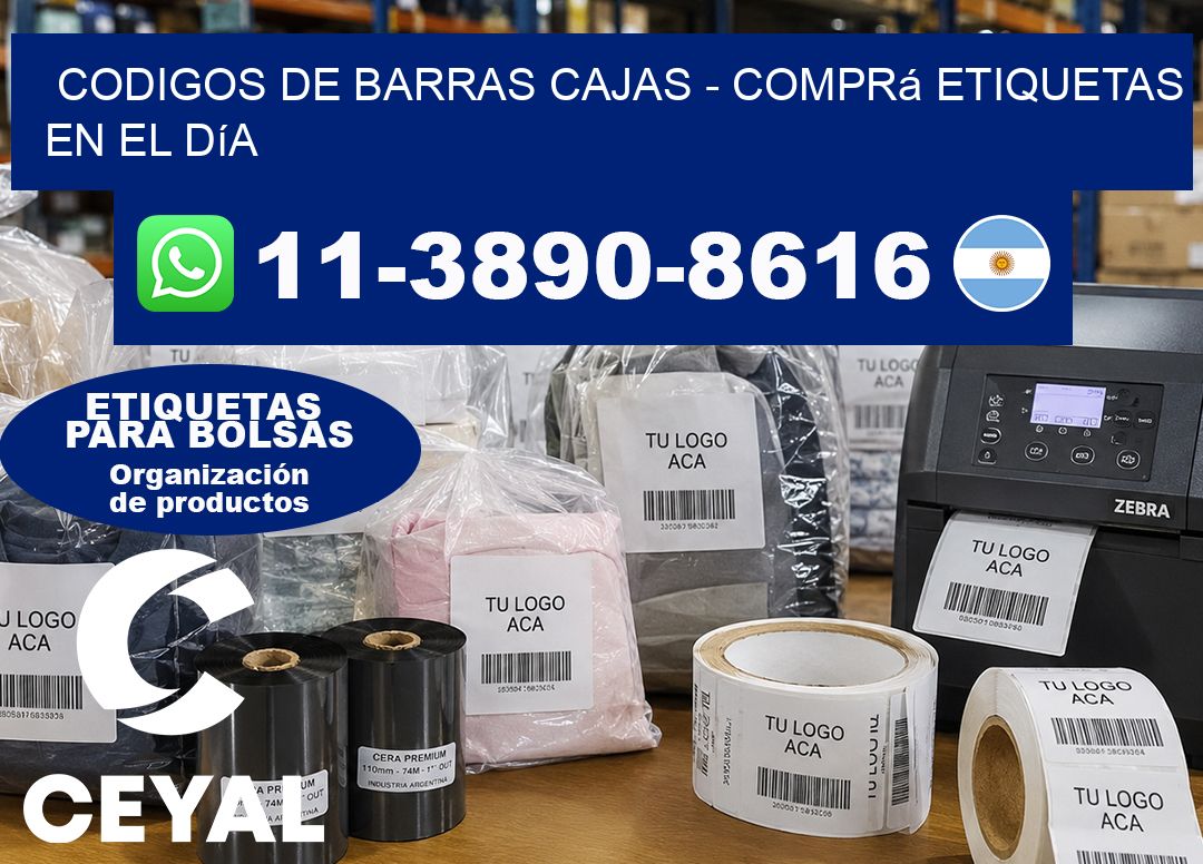 codigos de barras cajas – Comprá etiquetas en el día