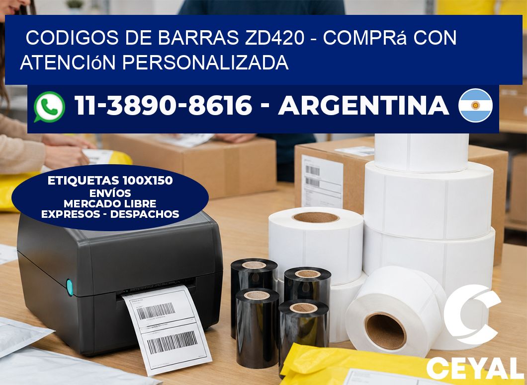 codigos de barras zd420 – Comprá con atención personalizada