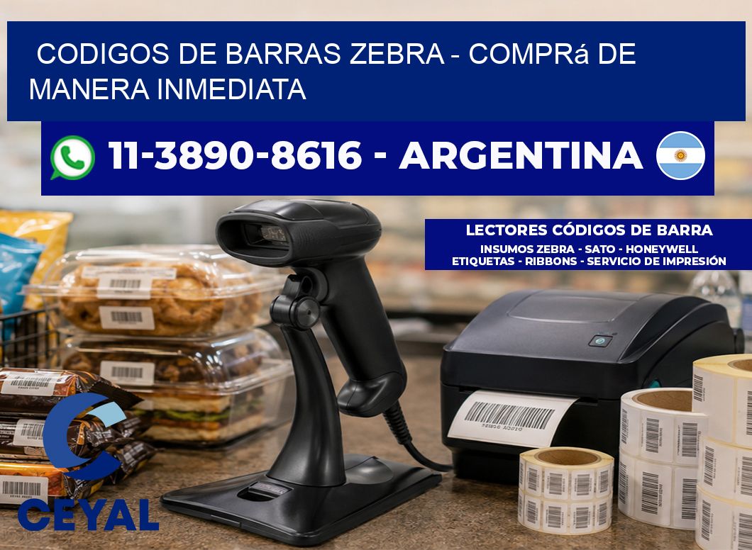 codigos de barras zebra - Comprá de manera inmediata