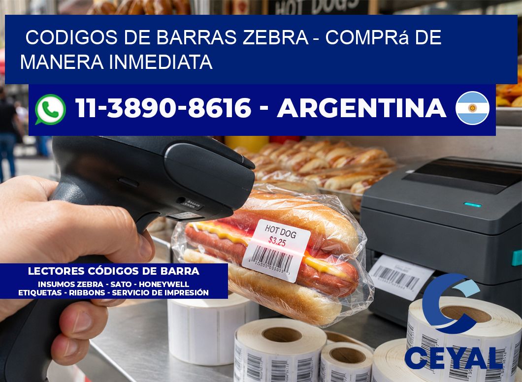 codigos de barras zebra - Comprá de manera inmediata