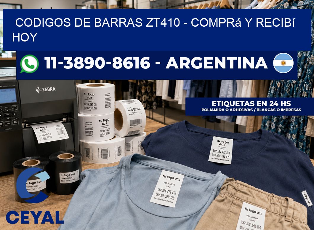 codigos de barras zt410 - Comprá y recibí hoy