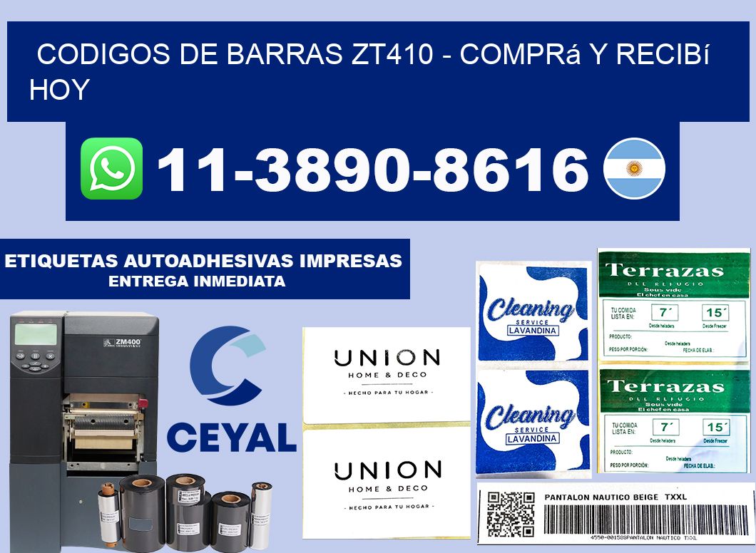 codigos de barras zt410 - Comprá y recibí hoy
