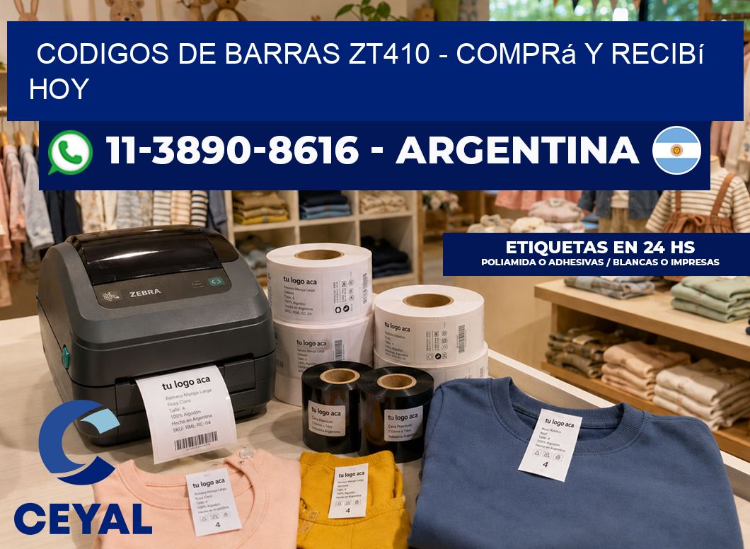 codigos de barras zt410 – Comprá y recibí hoy