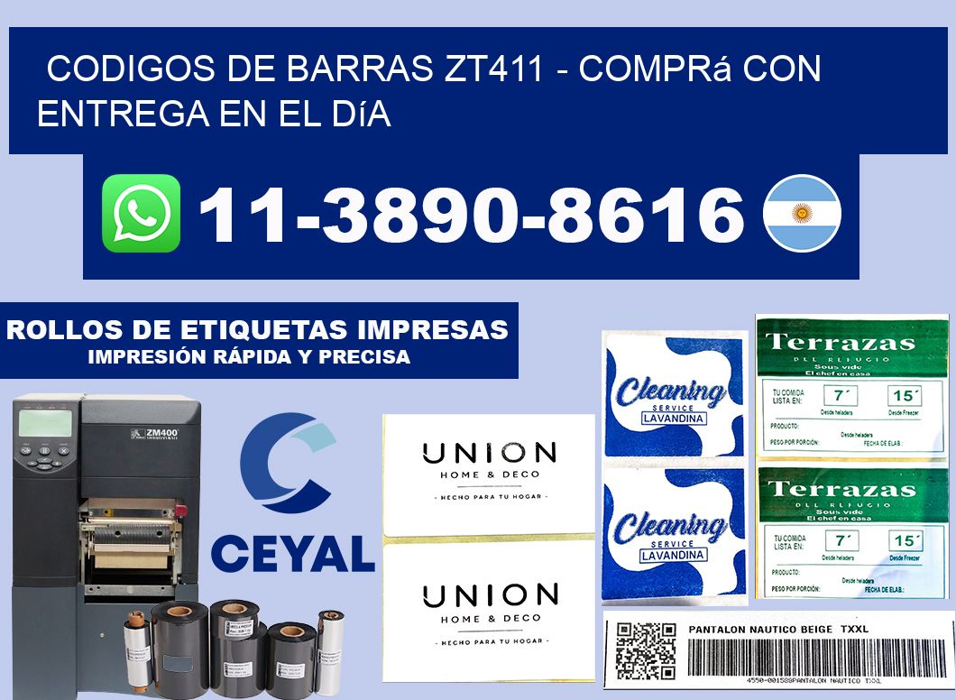 codigos de barras zt411 - Comprá con entrega en el día