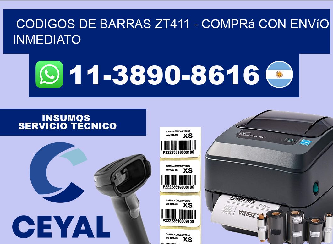codigos de barras zt411 - Comprá con envío inmediato