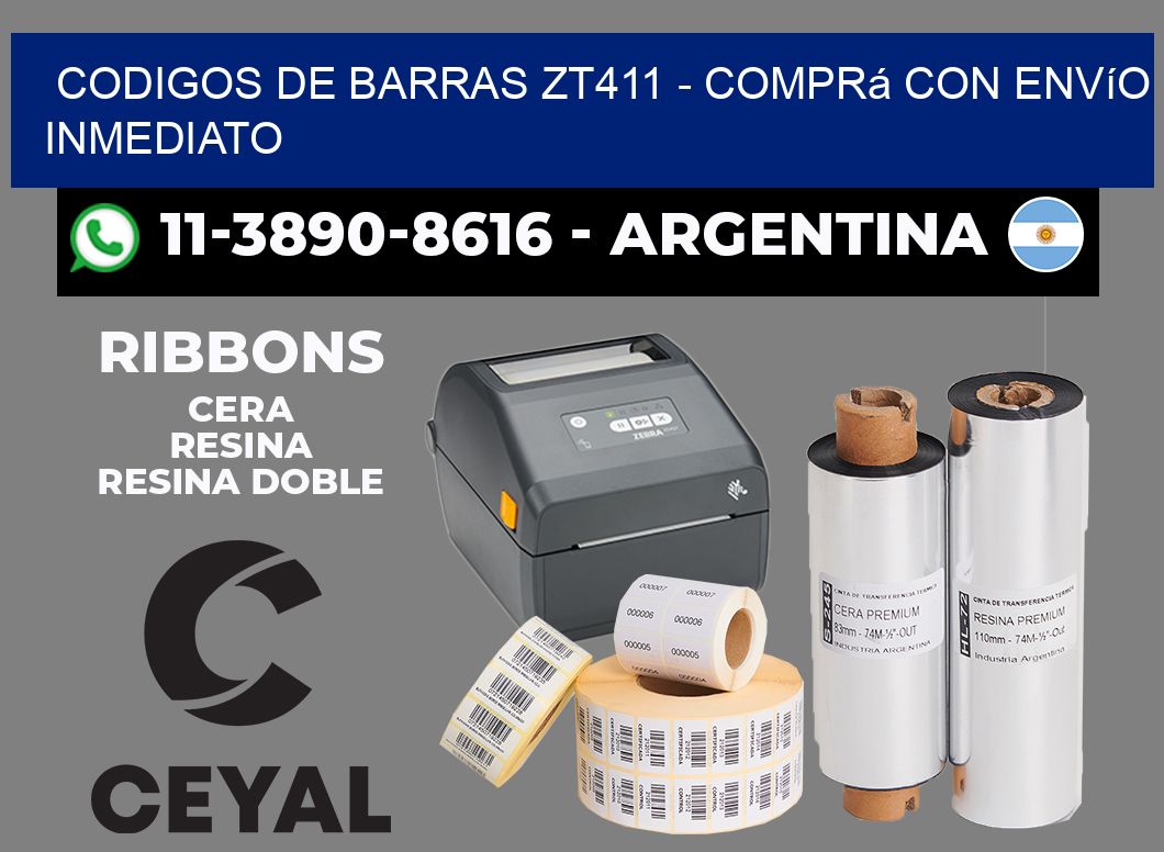 codigos de barras zt411 - Comprá con envío inmediato