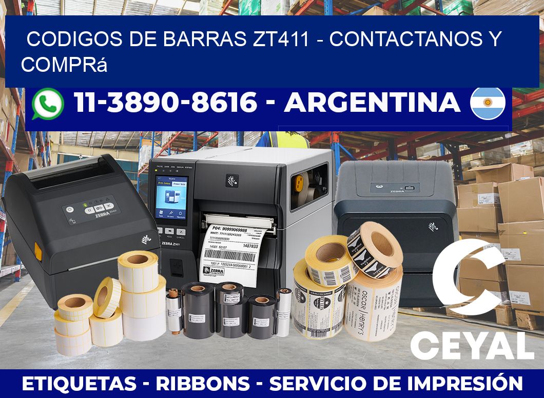 codigos de barras zt411 - Contactanos y comprá