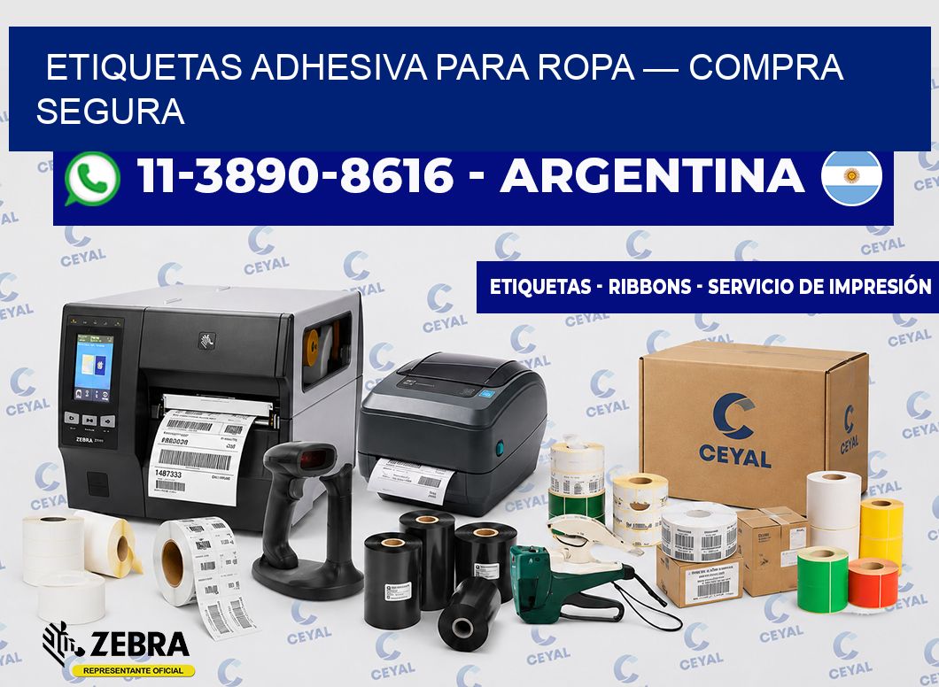 etiquetas adhesiva para ropa — Compra segura