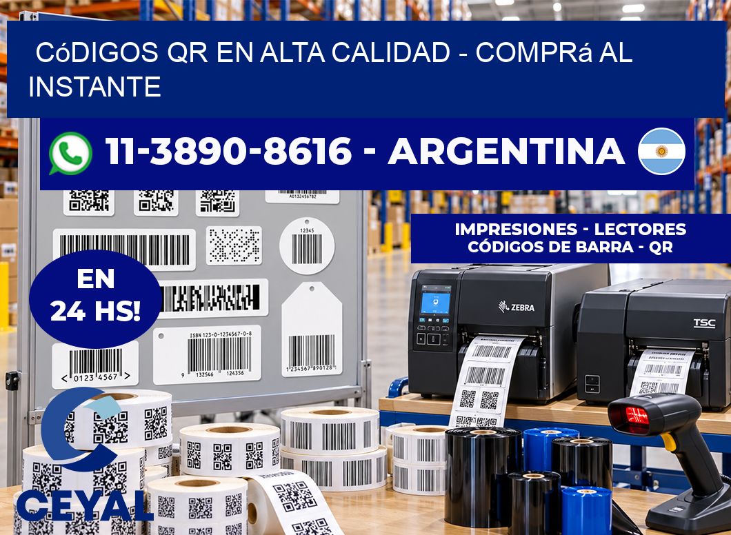 Códigos QR en Alta Calidad - Comprá al instante