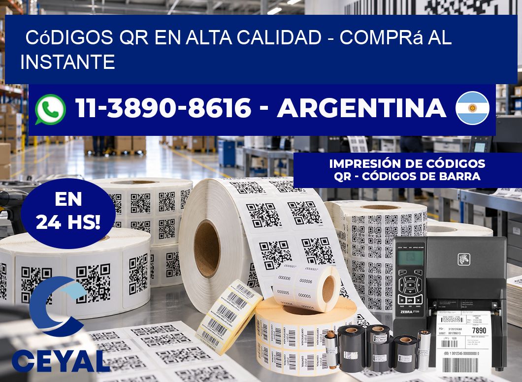 Códigos QR en Alta Calidad - Comprá al instante